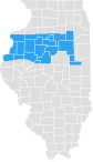Map of Illinois Service Areas