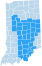 Map of Indiana Service Areas
